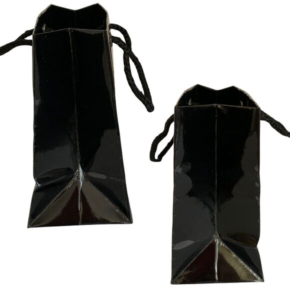 CHANEL Paper Reusable Shopping Bag Black  Small - Picture 3 of 4